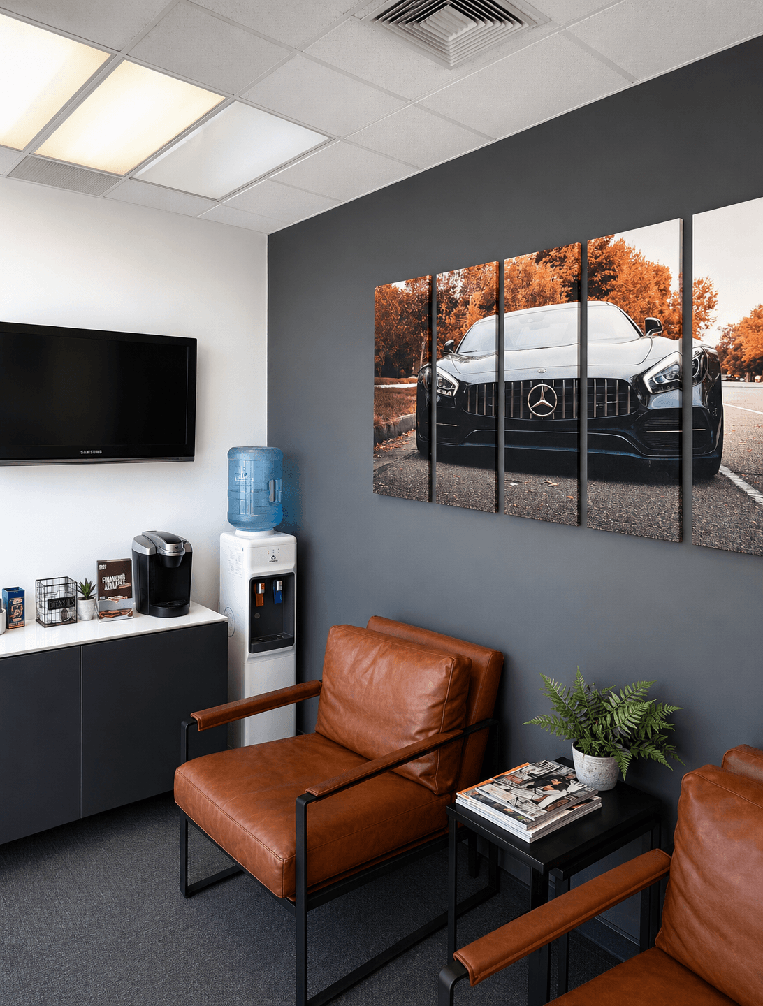 Deutschland Autohaus waiting room